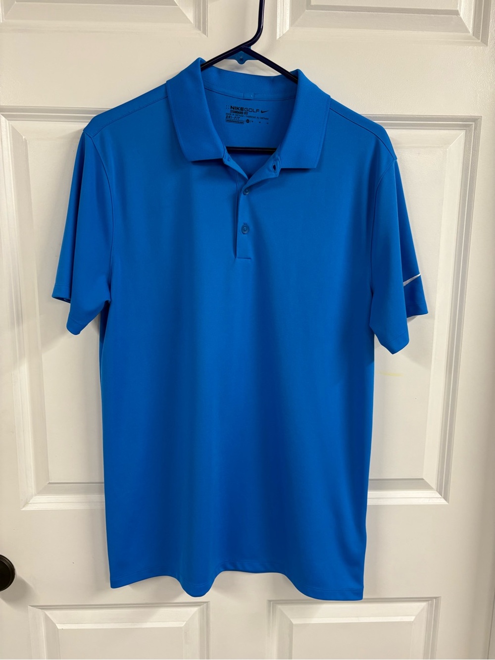 Nike Golf Dri-Fit Standard Fit Men’s Polo Size Medium Blue